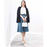 フロントタックジョーゼットブラウス/洗える/WEB限定サイズ | OFUON | 詳細画像16 