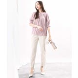 フロントタックジョーゼットブラウス/洗える/WEB限定サイズ | OFUON | 詳細画像5 