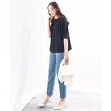 フロントタックジョーゼットブラウス/洗える/WEB限定サイズ | OFUON | 詳細画像8 