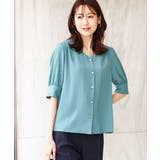 五分袖Vネックブラウス/洗える | OFUON | 詳細画像22 