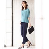 五分袖Vネックブラウス/洗える | OFUON | 詳細画像25 