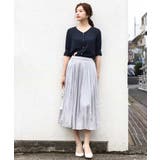 五分袖Vネックブラウス/洗える | OFUON | 詳細画像26 