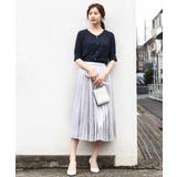 五分袖Vネックブラウス/洗える | OFUON | 詳細画像27 