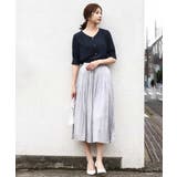 五分袖Vネックブラウス/洗える | OFUON | 詳細画像28 