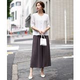 五分袖Vネックブラウス/洗える | OFUON | 詳細画像33 