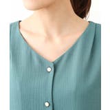 五分袖Vネックブラウス/洗える | OFUON | 詳細画像6 