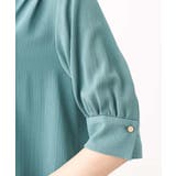 五分袖Vネックブラウス/洗える | OFUON | 詳細画像7 