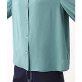 五分袖Vネックブラウス/洗える | OFUON | 詳細画像8 