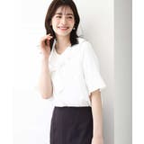 ラッフルカラーブラウス/UVカット/接触冷感/洗える/WEB限定サイズあり | OFUON | 詳細画像6