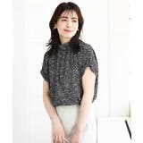 モノトーンリーフ柄ブラウス/洗える/WEB限定サイズあり | OFUON | 詳細画像2