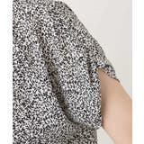 モノトーンリーフ柄ブラウス/洗える/WEB限定サイズあり | OFUON | 詳細画像20