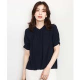 フロントタックジョーゼットブラウス 接触冷感 UVカット | OFUON | 詳細画像9 