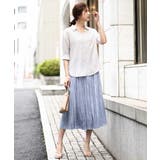 スキッパーシャツブラウス/洗える | OFUON | 詳細画像21 