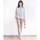 ドットジャガードフリルリボンブラウス/UVカット/洗える/WEB限定サイズあり | OFUON | 詳細画像12