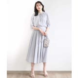 ドットジャガードフリルリボンブラウス/UVカット/洗える/WEB限定サイズあり | OFUON | 詳細画像14