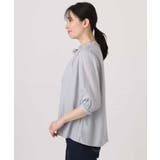 ドットジャガードフリルリボンブラウス/UVカット/洗える/WEB限定サイズあり | OFUON | 詳細画像17