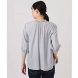 ドットジャガードフリルリボンブラウス/UVカット/洗える/WEB限定サイズあり | OFUON | 詳細画像18