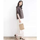 ドットジャガードフリルリボンブラウス/UVカット/洗える/WEB限定サイズあり | OFUON | 詳細画像4