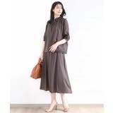 ドットジャガードフリルリボンブラウス/UVカット/洗える/WEB限定サイズあり | OFUON | 詳細画像8