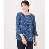 総柄フレアースリーブブラウス/洗える/WEB限定サイズあり | OFUON | 詳細画像14 