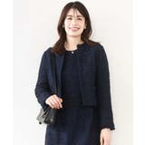 [セットアップ対応]ツイードノーカラージャケット/WEB限定 | OFUON | 詳細画像2 