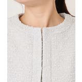 [セットアップ対応]ツイードノーカラージャケット/WEB限定 | OFUON | 詳細画像24 