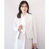 ベージュ | [セットアップ対応]ライトラブルクロス カラーレスジャケット 洗える | OFUON