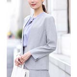 [セットアップ対応]ライトシャンブレー カラーレスジャケット/洗える | OFUON | 詳細画像1 