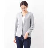 [セットアップ対応]ライトシャンブレー カラーレスジャケット/洗える | OFUON | 詳細画像13 