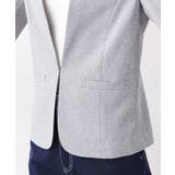 [セットアップ対応]ライトシャンブレー カラーレスジャケット/洗える | OFUON | 詳細画像19 