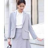 [セットアップ対応]ライトシャンブレー テーラードジャケット/洗える | OFUON | 詳細画像17 