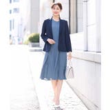 [セットアップ対応]ライトシャンブレー テーラードジャケット/洗える | OFUON | 詳細画像3 