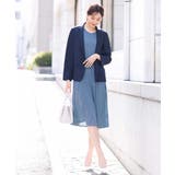 [セットアップ対応]ライトシャンブレー テーラードジャケット/洗える | OFUON | 詳細画像4 