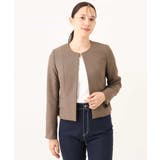 [セットアップ対応]ノーカラージャケット/洗える/WEB限定サイズあり | OFUON | 詳細画像34 