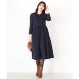 ギャザースリーブドッキングワンピース/洗える/WEB限定サイズあり | OFUON | 詳細画像13 