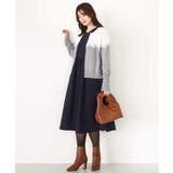 ギャザースリーブドッキングワンピース/洗える/WEB限定サイズあり | OFUON | 詳細画像18 