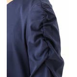 ギャザースリーブドッキングワンピース/洗える/WEB限定サイズあり | OFUON | 詳細画像8 