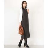 キーネックデザインジャンパースカート/洗える/WEB限定サイズあり | OFUON | 詳細画像3 