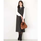 キーネックデザインジャンパースカート/洗える/WEB限定サイズあり | OFUON | 詳細画像5 