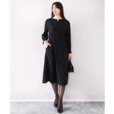 ウールライクベルトデザインワンピース/洗える/WEB限定サイズあり | OFUON | 詳細画像2