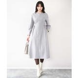 ライトグレー | ウールライクベルトデザインワンピース/洗える/WEB限定サイズあり | OFUON