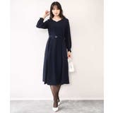 シフォンプリーツデザインワンピース/洗える/WEB限定サイズあり | OFUON | 詳細画像5 