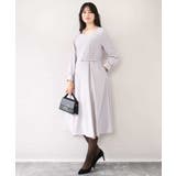 シフォンプリーツデザインワンピース/洗える/WEB限定サイズあり | OFUON | 詳細画像6 