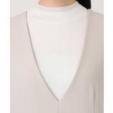 サイドパール調釦デザインVネックジャンパースカート 洗える WEB限定サイズあり | OFUON | 詳細画像18