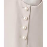 サイドパール調釦デザインVネックジャンパースカート 洗える WEB限定サイズあり | OFUON | 詳細画像24