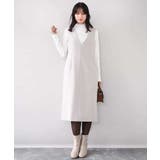 サイドパール調釦デザインVネックジャンパースカート 洗える WEB限定サイズあり | OFUON | 詳細画像8