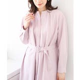 ピンク | 比翼仕立てリネンライクワンピース/洗える/WEB限定サイズあり | OFUON