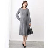 ジオメトリックプリントジャージワンピース/洗える/WEB限定サイズあり | OFUON | 詳細画像14 