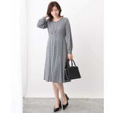 ジオメトリックプリントジャージワンピース/洗える/WEB限定サイズあり | OFUON | 詳細画像16 