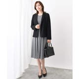 ジオメトリックプリントジャージワンピース/洗える/WEB限定サイズあり | OFUON | 詳細画像17 